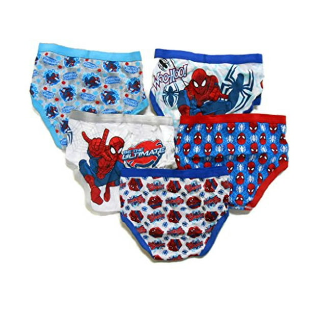 Marvel Little Boys Spiderman 5 Pack Brief 8 Assorted